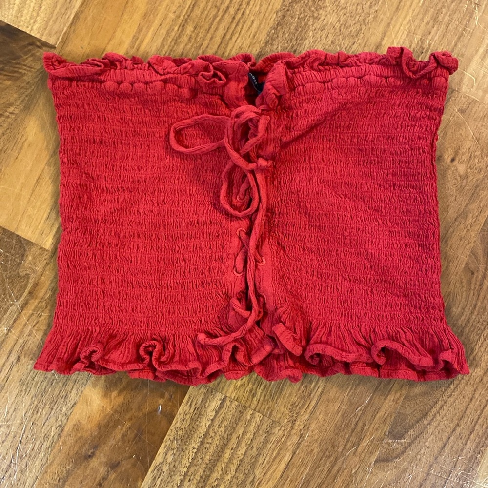 American Eagle size small red tube top